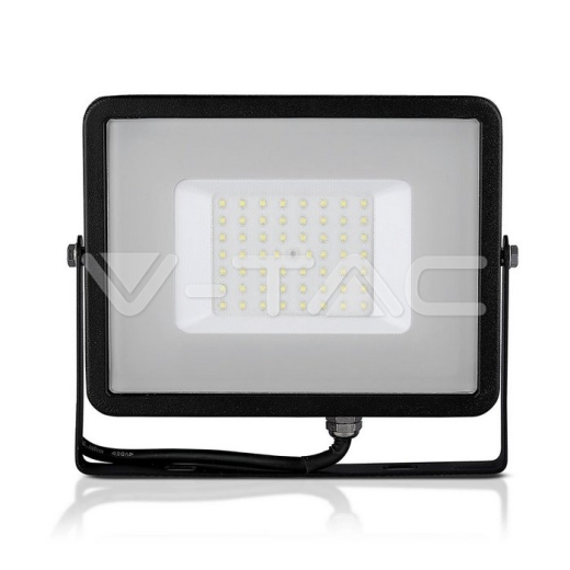 10W LED Floodlight SMD SAMSUNG Chip Slim Black Body 3000K - 1