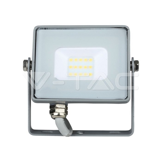 10W LED Floodlight SMD SAMSUNG Chip Slim Grey Body 6400K - 1