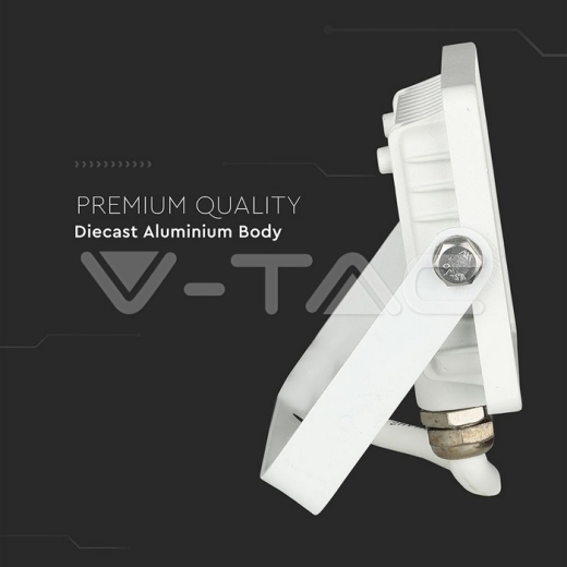 10W LED Floodlight SMD SAMSUNG Chip White Body 3000K - 11