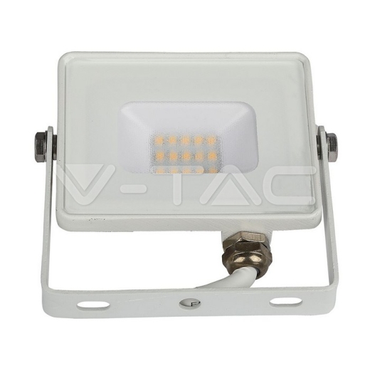 10W LED Floodlight SMD SAMSUNG Chip White Body 3000K - 5