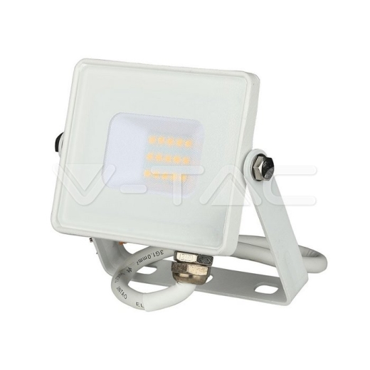 10W LED Floodlight SMD SAMSUNG Chip Slim White Body 6400K - 3