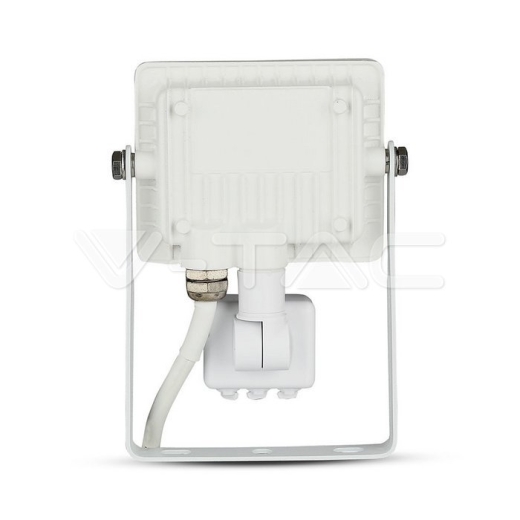 10W LED Sensor Floodlight SAMSUNG Chip Cut-OFF Function White Body 4000K - 4