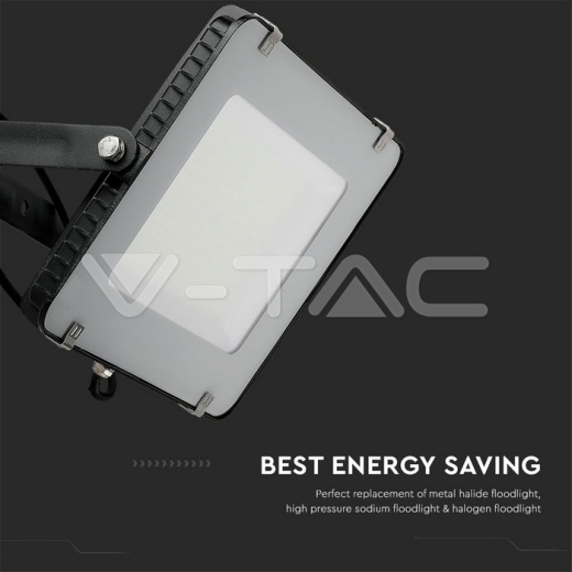 150W LED Floodlight SMD SAMSUNG Chip Slim Black Body 4000K - 8