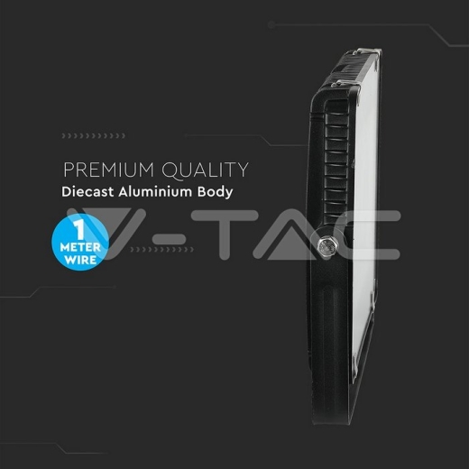 150W LED Floodlight SMD SAMSUNG Chip Slim Black Body 4000K - 10