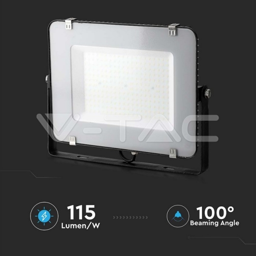 150W LED Floodlight SMD SAMSUNG Chip Slim Black Body 6500K - 11