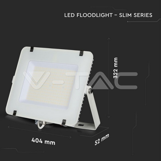 150W LED Floodlight SMD SAMSUNG Chip Slim White Body 6400K 120 lm/Watt - 13