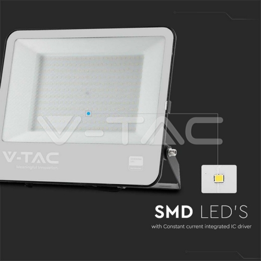 200W LED Floodlight SAMSUNG Chip Black Body 6400K Super Bright 135lm/W - 2