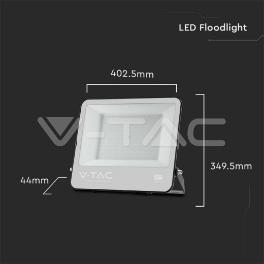 200W LED Floodlight SAMSUNG Chip Black Body 6400K Super Bright 135lm/W - 7