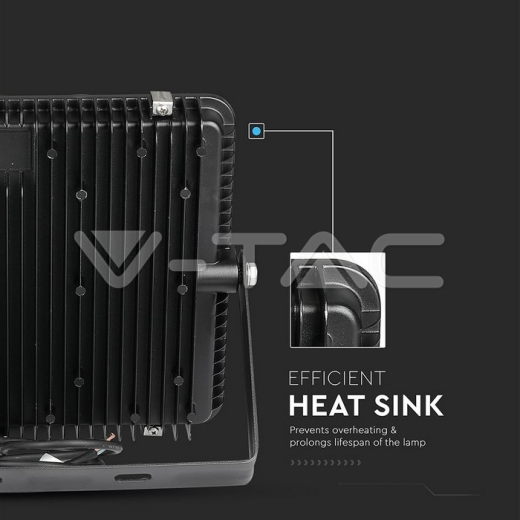 Proyector LED 200W SMD SAMSUNG CHIP SLIM Cuerpo Negro 6400K - 7