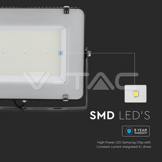 Proyector LED 200W SMD SAMSUNG Chip Slim Cuerpo negro 4000K 115lm/w - 7