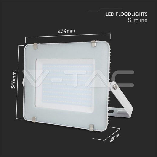 Foco Proyector LED 200W SMD SAMSUNG Chip G2 Cuerpo Blanco 6400K - 5