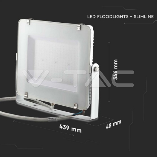 200W LED Floodlight SMD SAMSUNG Chip G2 White Body 4000K - 10