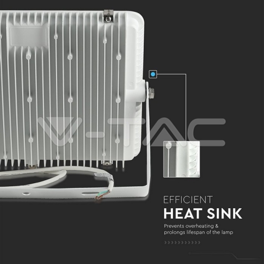 200W LED Floodlight SMD SAMSUNG Chip G2 White Body 4000K - 6