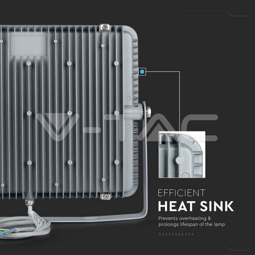 Proyector de LED 200W SMD SAMSUNG Chip cuerpo gris 6400K - 6