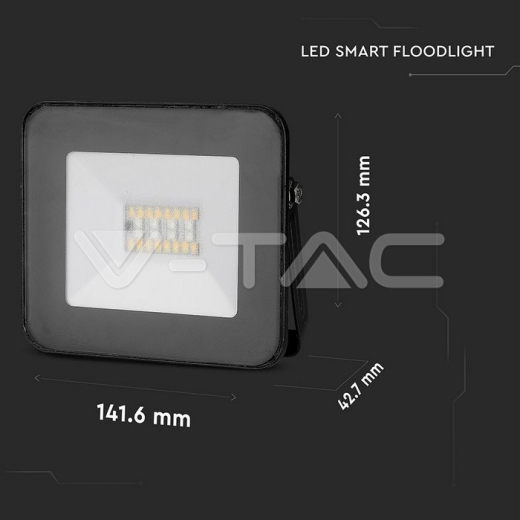 Proyector de LED 20W con Bluetooth cuerpo negro RGB + blanco - 10