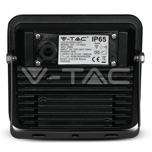 Proyector de LED 20W con Bluetooth cuerpo negro RGB + blanco - 2