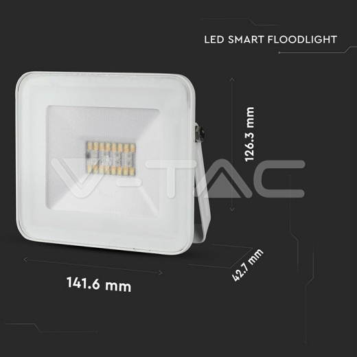 Proyector de LED 20W con Bluetooth cuerpo blanco RGB + blanco - 11