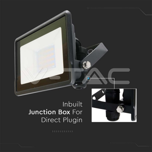 Proyector LED 20W SAMSUNG Chip Cuerpo Negro 4000K - 6