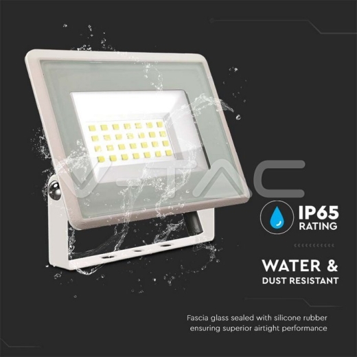 20W LED Floodlight SMD F-Series White Body 4000K - 5