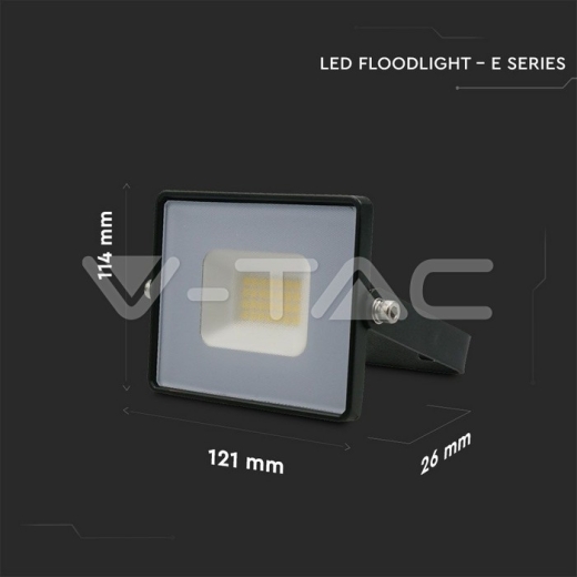 Proyector LED 20W SMD E-Series Cuerpo negro 6400K - 7