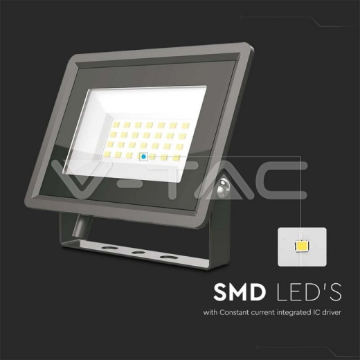 20W LED Floodlight SMD Black Body 3000K - 2