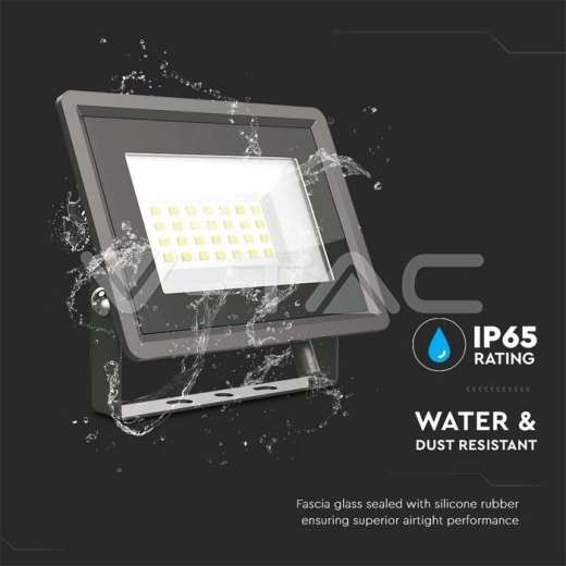 20W LED Floodlight SMD Black Body 3000K - 5