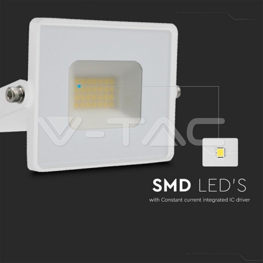 20W LED Floodlight SMD G2 E-Series White Body 4000K - 2