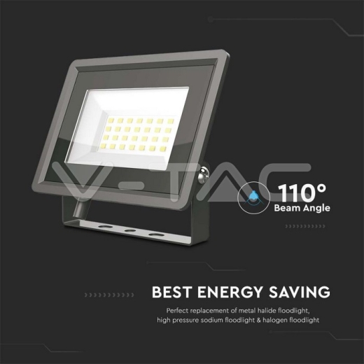 Proyector LED 20W SMD Cuerpo Negro 4000K - 4