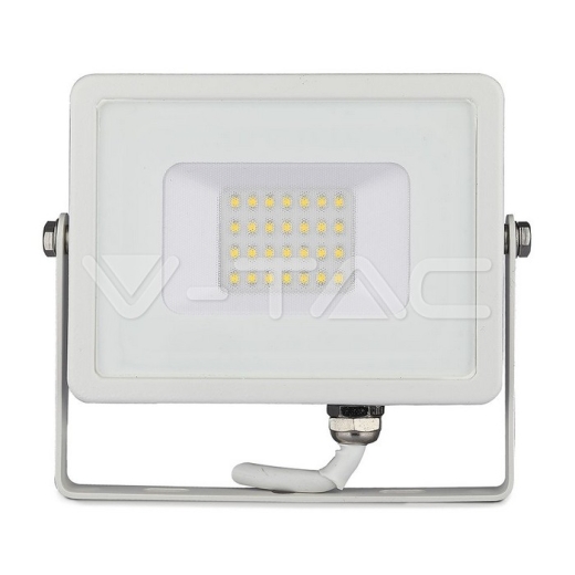Proyector LED 20W SMD SAMSUNG CHIP Cuerpo Blanco 3000K - 4