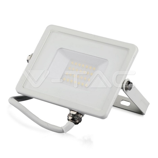 Proyector LED 20W SMD SAMSUNG CHIP Cuerpo Blanco 3000K - 5