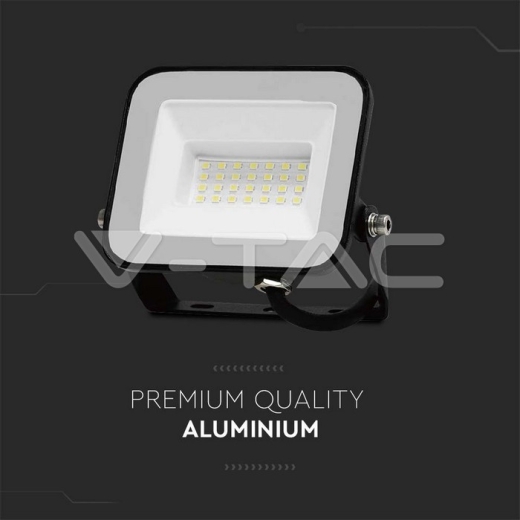 20W LED Floodlight SMD SAMSUNG Chip PRO-S Black Body 4000K - 6