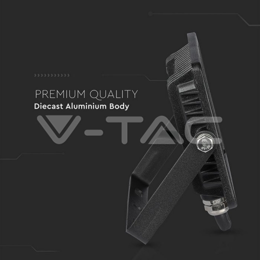 20W LED Floodlight SMD SAMSUNG Chip Slim Black Body 6400K - 11