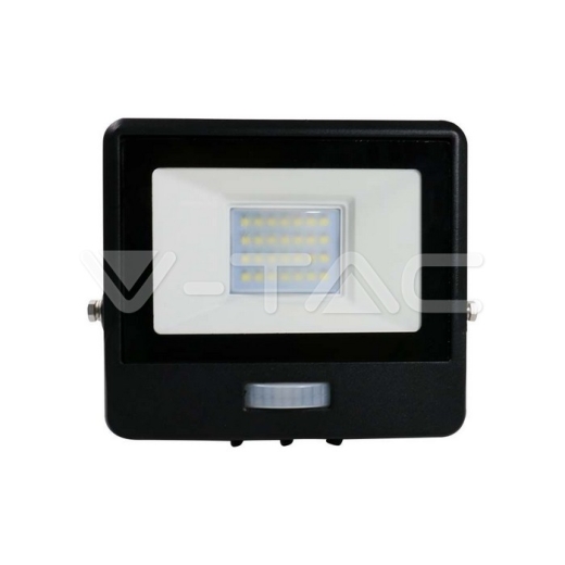 20W LED PIR Sensor Floodlight SAMSUNG Chip Black Body 4000K - 2