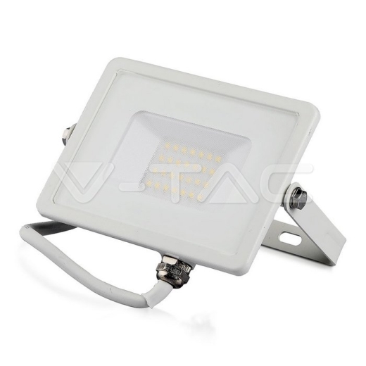 20W LED Floodlight SMD SAMSUNG Chip Slim White Body 4000K - 5