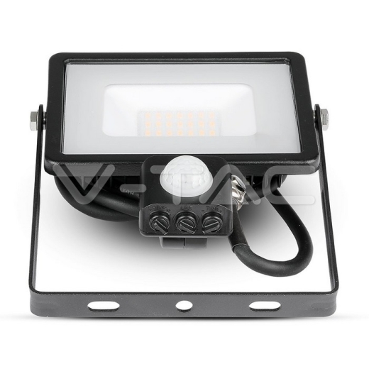 20W LED Sensor Floodlight SAMSUNG Chip Cut-OFF Function Black Body 3000K - 4