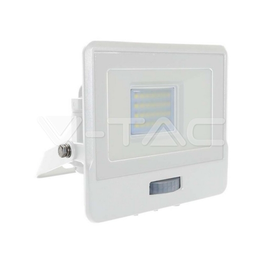 Proyector LED 20W PIR Sensor SAMSUNG Chip Cuerpo Blanco4000K - 1