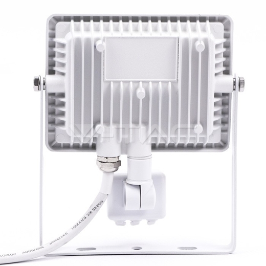 20W LED Sensor Floodlight SAMSUNG Chip Cut-OFF Function White Body 6400K - 3
