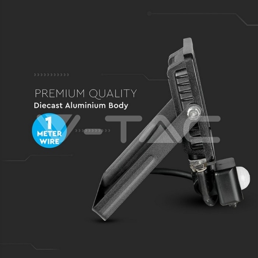 Proyector de LED 20W Sensor SAMSUNG Chip Cuerpo negro 4000K - 11