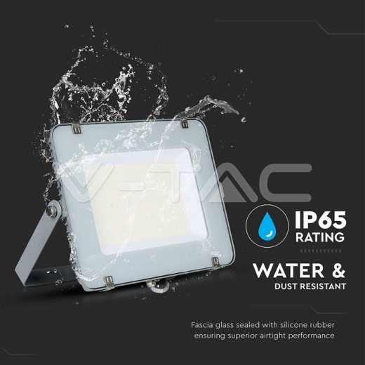 300W LED Floodlight SMD SAMSUNG Chip Slim Grey Body 6500K - 10