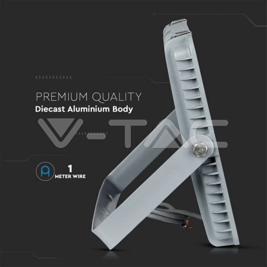 300W LED Floodlight SMD SAMSUNG Chip Slim Grey Body 6500K - 12