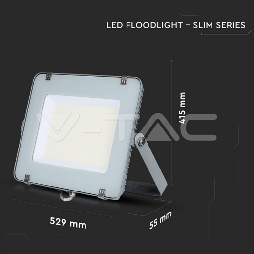 300W LED Floodlight SMD SAMSUNG Chip Slim Grey Body 6500K - 13