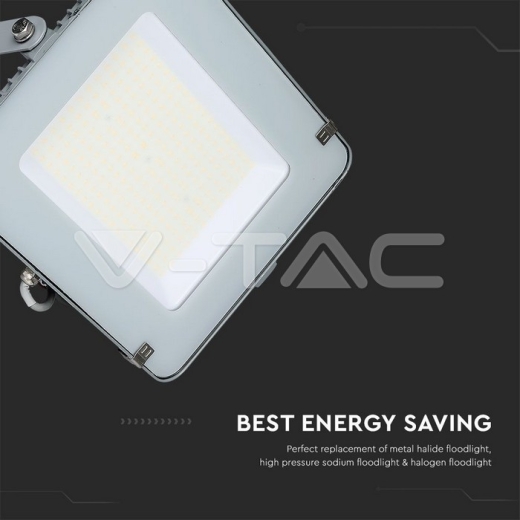 300W LED Floodlight SMD SAMSUNG Chip Slim Grey Body 6500K - 9