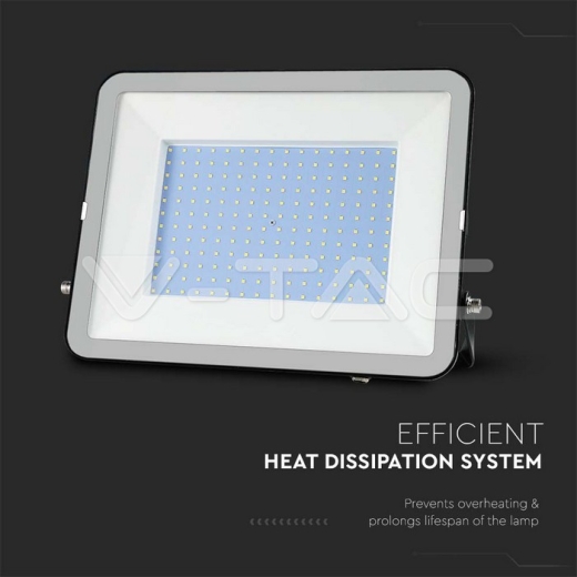 300W LED Floodlight SMD SAMSUNG Chip PRO-S Black Body 6500K - 3