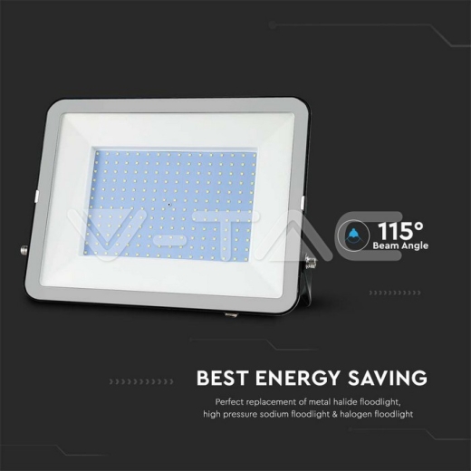 300W LED Floodlight SMD SAMSUNG Chip PRO-S Black Body 6500K - 4