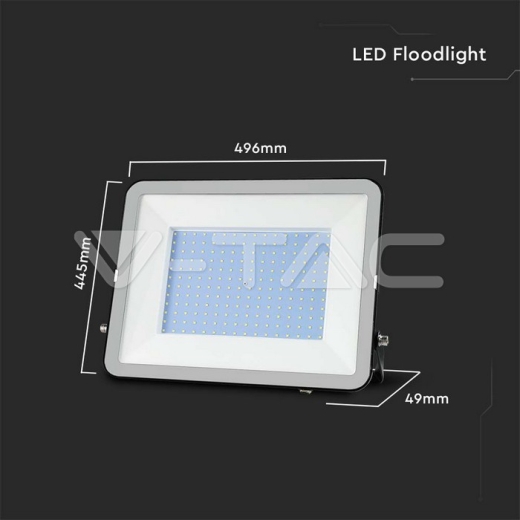 300W LED Floodlight SMD SAMSUNG Chip PRO-S Black Body 6500K - 7