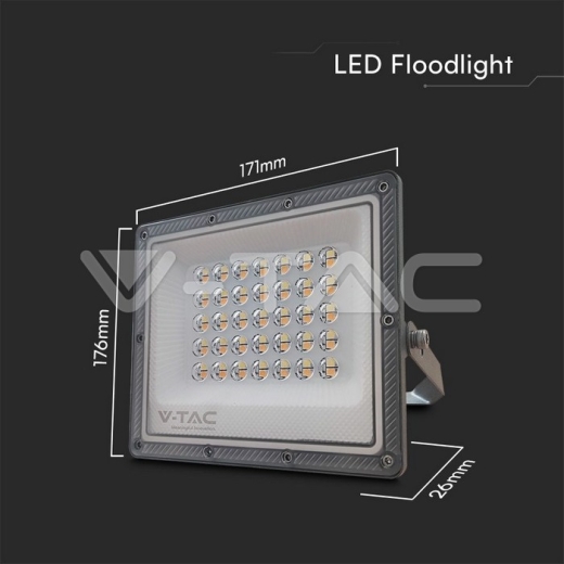 Foco LED de 30 W, 3 en 1, cuerpo gris - 8