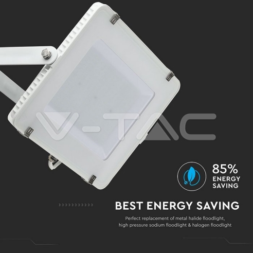 300W LED Floodlight SMD SAMSUNG Chip Slim White Body 6400K - 8