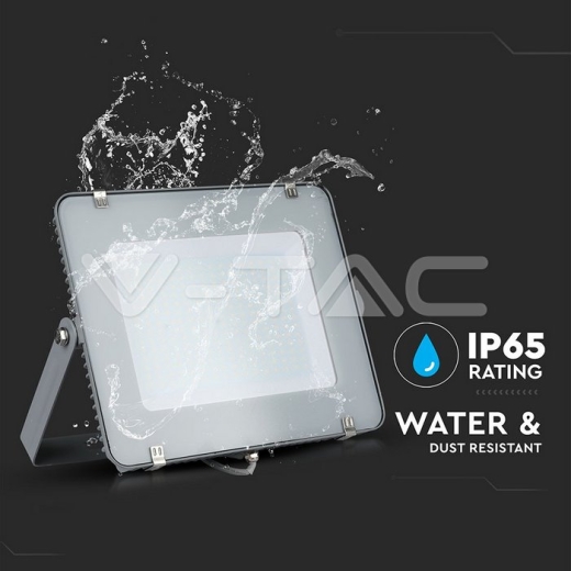 300W LED Floodlight SMD SAMSUNG Chip Slim Grey Body 6400K - 8