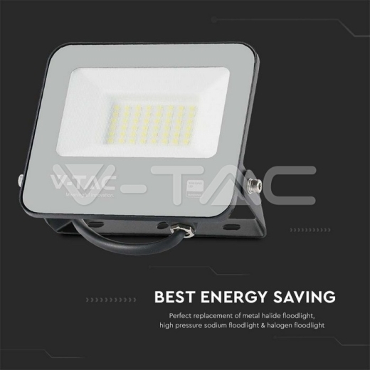 30W LED Floodlight Black Body 4000K Super Bright 185lm/W - 4