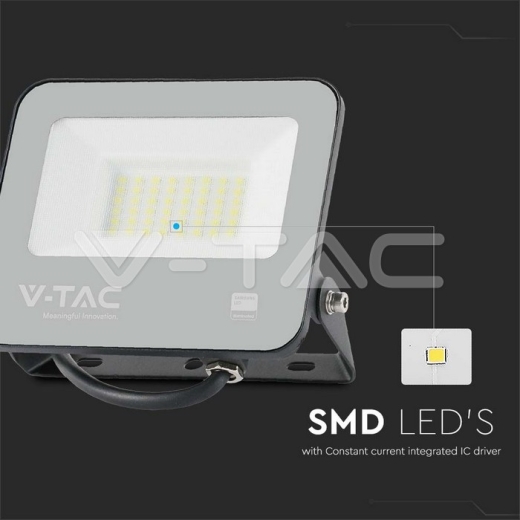 30W LED Floodlight Black Body 6500K Super Bright 185lm/W - 2